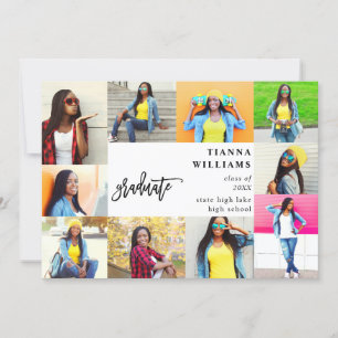10 Faire-part de graduation multiphoto