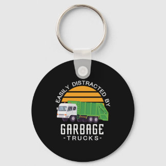 10.Garbage Truck for a Garbage Trucks Fan Keychain