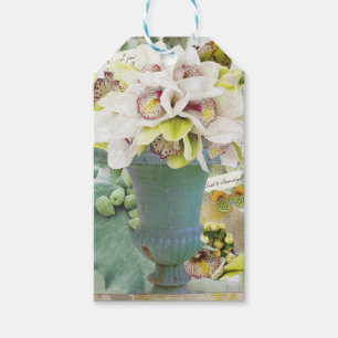 10 Gift Tags with Orchids