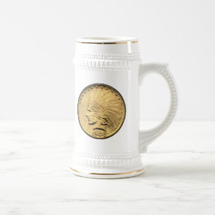 $10 GOLD PIECE BEER STEIN