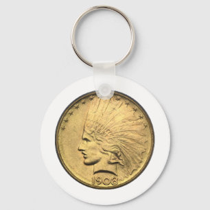 $10 GOLD PIECE KEYCHAIN