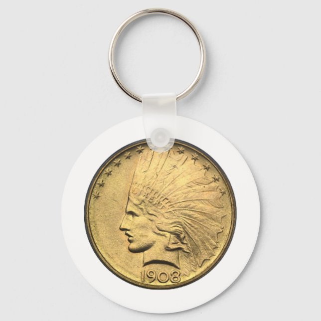 $10 GOLD PIECE KEYCHAIN (Front)