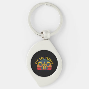 10 In Dog Years Keychain