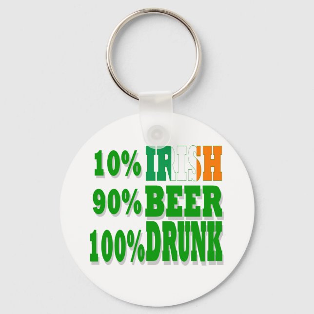 10% Irish Keychain (Front)