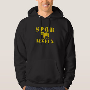 10 Julius Caesar's Famed 10th Legion - Roman Bull Hoodie