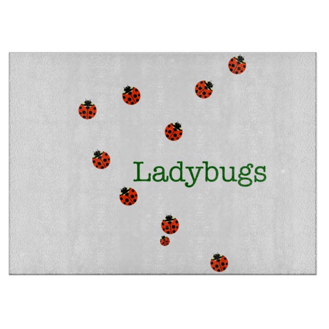 10 ladybugs cutting board (Front)