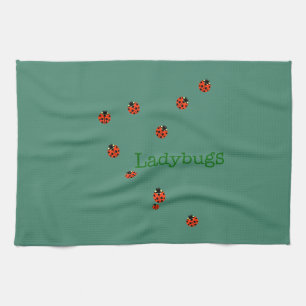 10 ladybugs kitchen towel