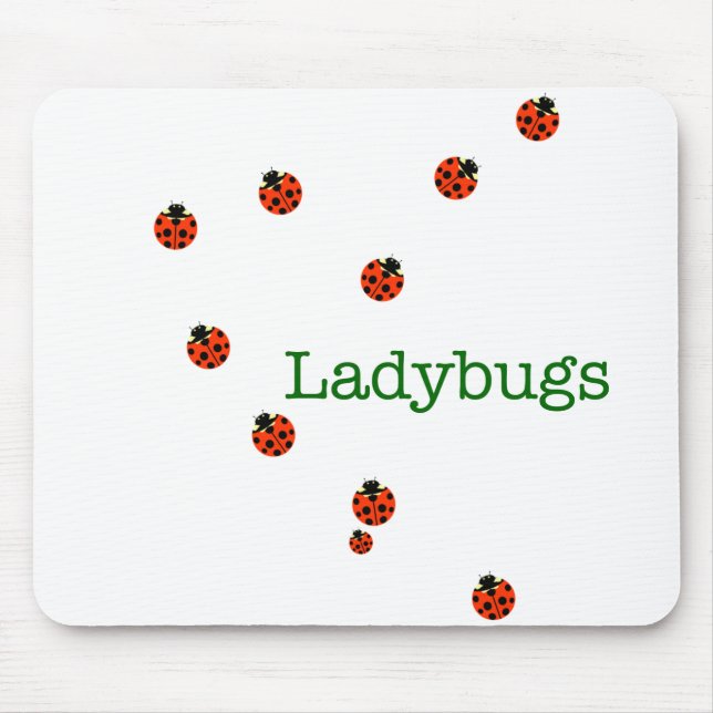 10 ladybugs mouse pad (Front)