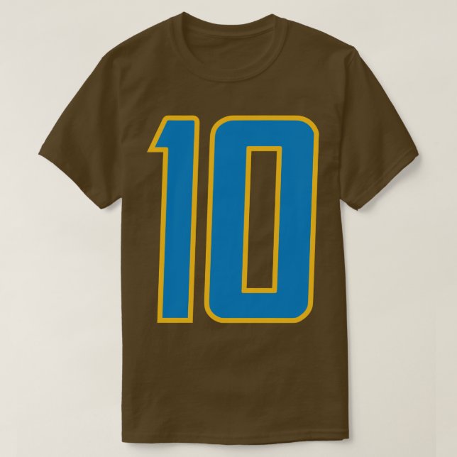 10 Light Blue T-Shirt (Design Front)