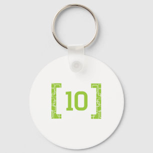 #10 Lime Green Keychain