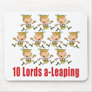10 Lords a-Leaping Mousepad