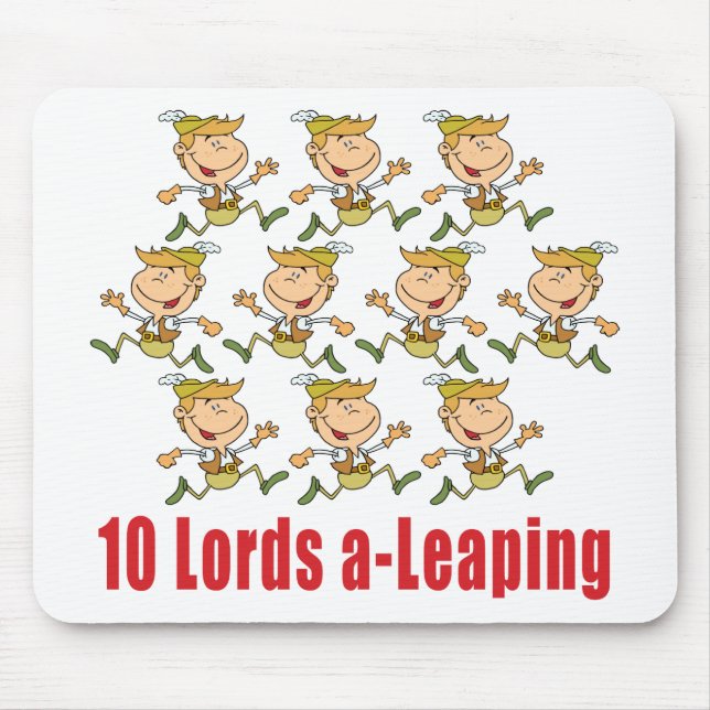 10 Lords a-Leaping Mousepad (Front)