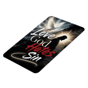 #10 Love God hate Sin Magnet
