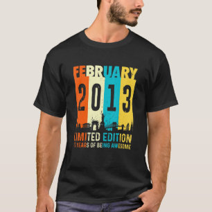 10 made in February 2013 10th Birthday T-Shirt