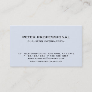 10 Modern Professional Business Card light blue
