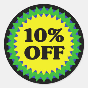 10% OFF RETAIL SALE Stickers