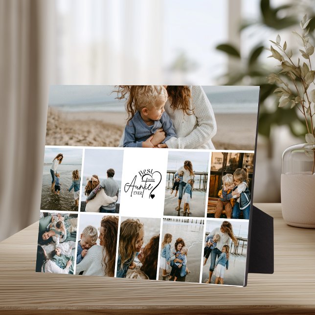 10 Personalized Best Aunt Photo Collage Plaque (Creator Uploaded)
