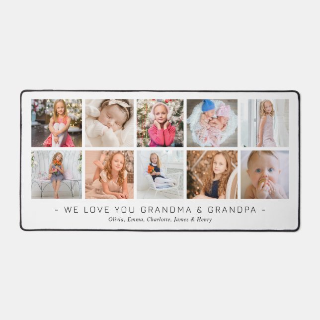 10 Petits-Enfants Photo Collage Cadeau Personnalis (Recto)