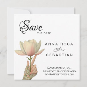 *~* 10 Photo AR6   Elegant Vintage Save the date Invitation
