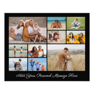 10 Photo Collage Add A Greeting Photo Enlargement Print