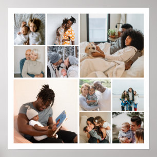 10 Photo Collage Personalized Poster