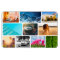 10 Photo Fridge Magnet Template Collage White