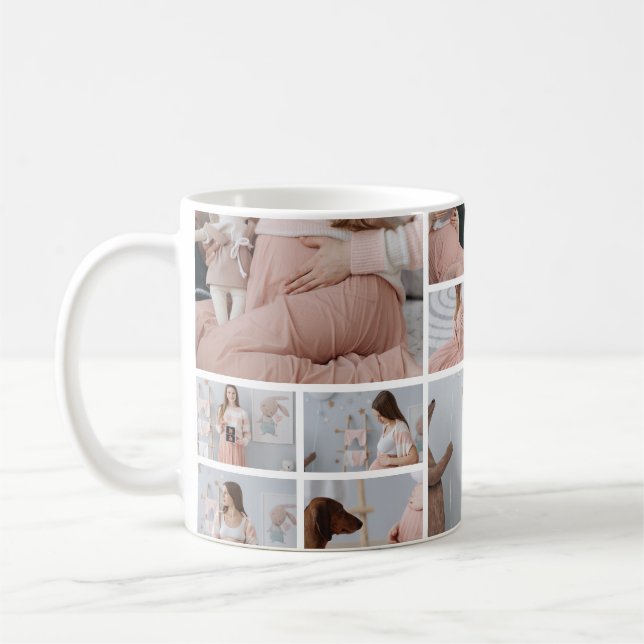 10 Photo In My Merry Pregnant Era Christmas Coffee Mug (Left)