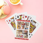 10 Photo Modern Trendy Red Plaid Stylish Name Playing Cards<br><div class="desc">10 Photo Modern Trendy Red Plaid Stylish Name Name Playing Cards features ten of your favourite pictures for an easy and quick DIY add your own photo collage. Personalize with your name and surrounded with a red plaid pattern. Makes a perfect gift for Christmas, birthdays, Mother's Day, sisters, best friends...</div>