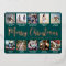 10 Photo Teal Green Merry Christmas Modern Collage
