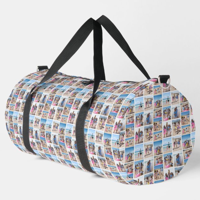 10 Photo template collage layout one of a kind  Duffle Bag (Left Corner)
