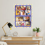 10 Photo Trendy Modern Colourful Geometric Name Canvas Print<br><div class="desc">10 Photo Trendy Modern Colourful Geometric Name Canvas Art features ten of your favourite pictures for an easy and quick DIY add your own photo collage. Personalize with your name and surrounded with a colourful geometric pattern. Makes a perfect gift for Christmas, birthdays, Mother's Day, Father's Day. sisters, best friends...</div>