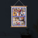 10 Photo Trendy Modern Colourful Geometric Name Hanging Tapestry<br><div class="desc">10 Photo Trendy Modern Colourful Geometric Name Wall Hanging Tapestry features ten of your favourite pictures for an easy and quick DIY add your own photo collage. Personalize with your name and surrounded with a colourful geometric pattern. Makes a perfect gift for Christmas, birthdays, Mother's Day, Father's Day. sisters, best...</div>