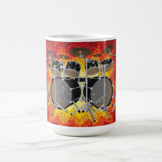 10 Piece Drum Kit & Graphics: Coffee Mug (Center)