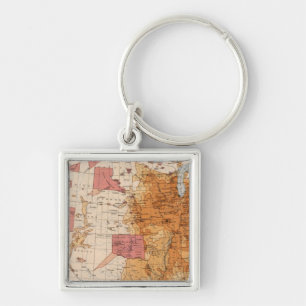 10 Population 1870 Keychain