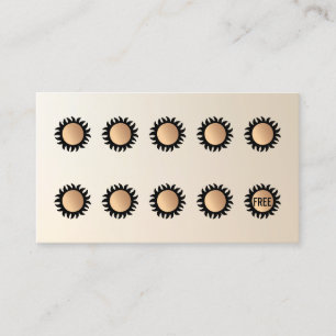 10 Punch Spray Tan Visit  Customer Loyalty  Card