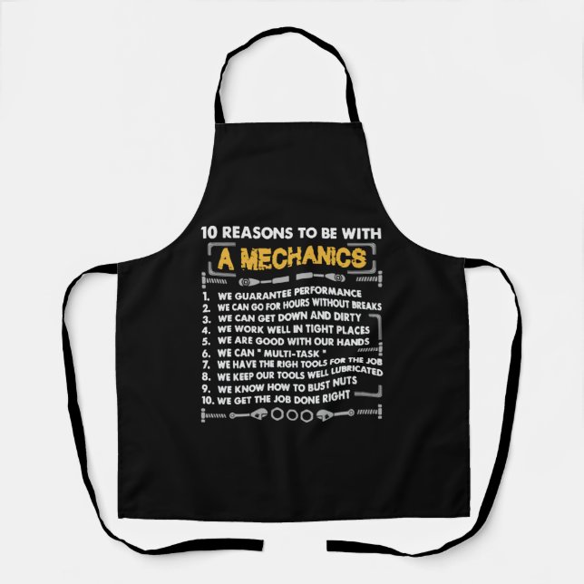 10 reason to be a Mechanic Apron (Front)