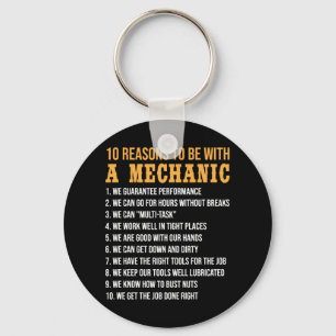 10 Reasons To Be With a Mechanic Funny mechanic Keychain