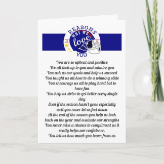 10 reasons why we love football fan sport coach card