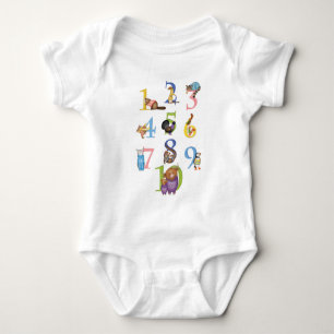 10 Scottish animals baby bodysuit