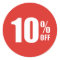 10% Ten Percent OFF Discount Sale Sticker