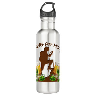 (10)The Hiking for Hops 24 oz Water Bottle