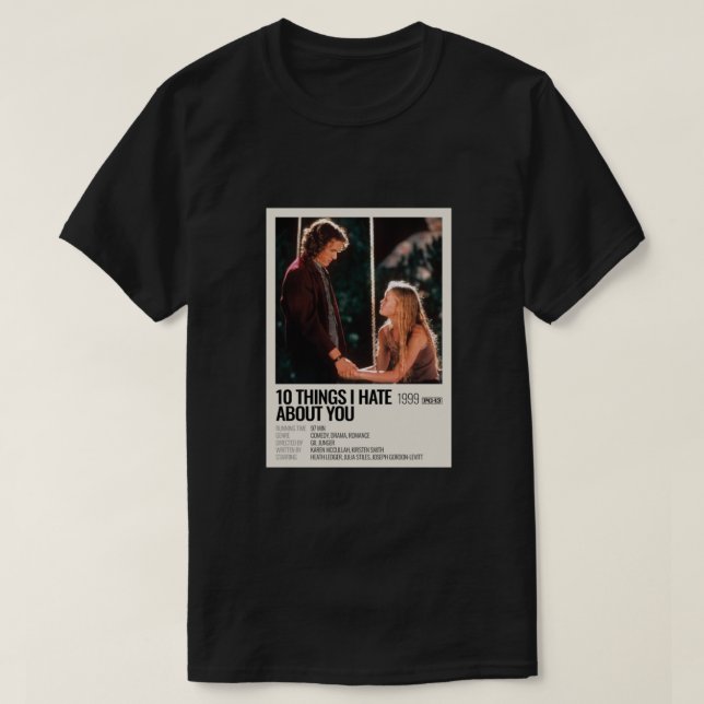 10 Things I Hate About You movie poster T-Shirt (Design Front)