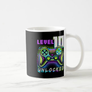 10 Unlocked Video Game 10th Birthday Gamer Boys 2 Coffee Mug
