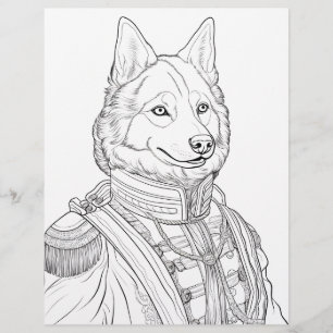 10 Victorian Husky Colouring Pages