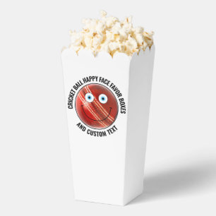 10 x Custom Cricket BLUE EYES Happy Face Popcorn Favor Box
