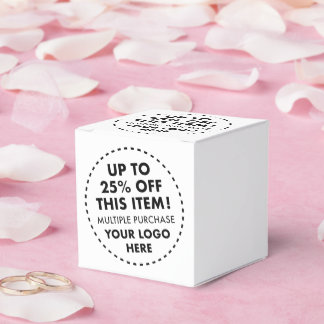 10 x Custom Favour Boxes 25% OFF Bulk Buy Discount