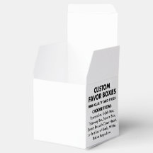 10 x Custom Personalized 2" Square Favour Boxes