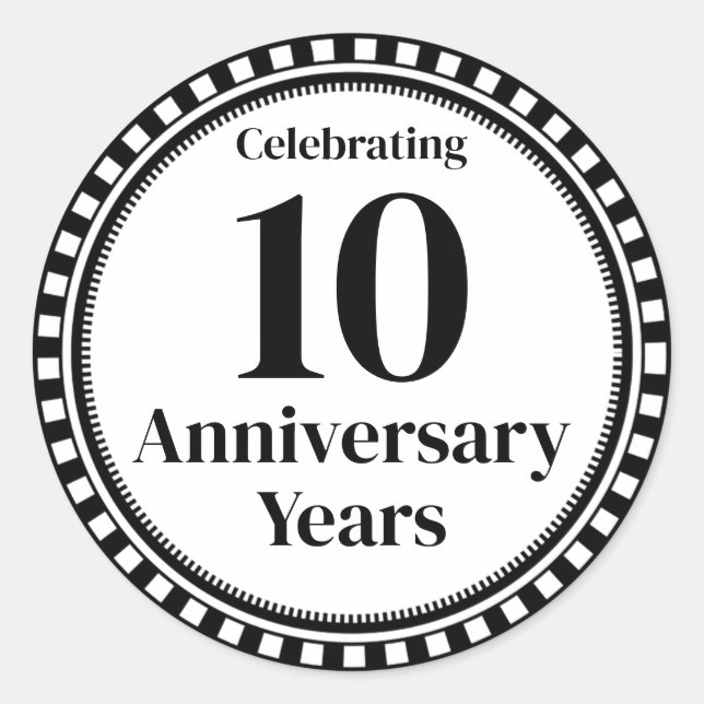 10 Year Anniversary Envelope Seal (Front)