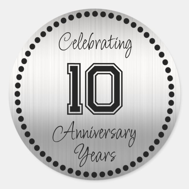 10 Year Anniversary Envelope Seal (Front)
