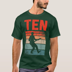 10 Year Old  10th Birthday Boy Guitar Player Guita T-Shirt